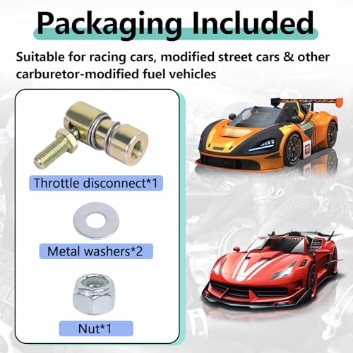 1SET Disconnect Quick Release Throttle Ball Joint 1/4-28 In Female Thread