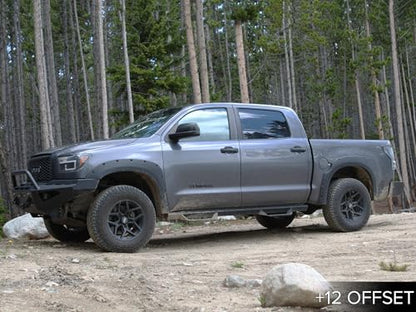 RockTrix RT105 18x9 Off-Road Wheels compatible with Toyota Tundra 2007-2021, Matte Black 5x150 Rims +12mm Offset for 33-35 Inch Tire Clearance, Fits Sequoia, Land Cruiser, And Fits Lexus LX570 - color: Matte Black, size: 18x9 +12mm offset