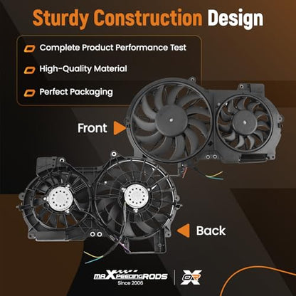 maXpeedingrods Radiator Cooling Fan for Audi A6 2006-2011, 4F0121207A - size: 4F0121207A