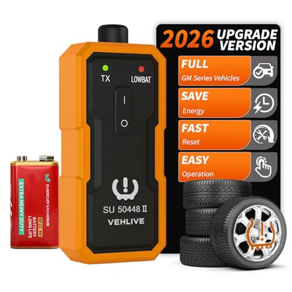TPMS Relearn Tool for GM Tire Sensor, EL-50448 Upgraded Version - color: With Battery