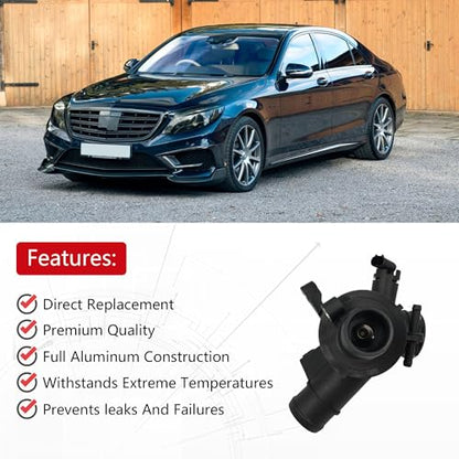 Engine Coolant Thermostat Housing For Mercedes-Benz W204, C204, S204, C218, X218, W212, A207, C207, S212, W166, X204, W447, W221, W222, R172, B906,B907, W639 Replaces A6512000615