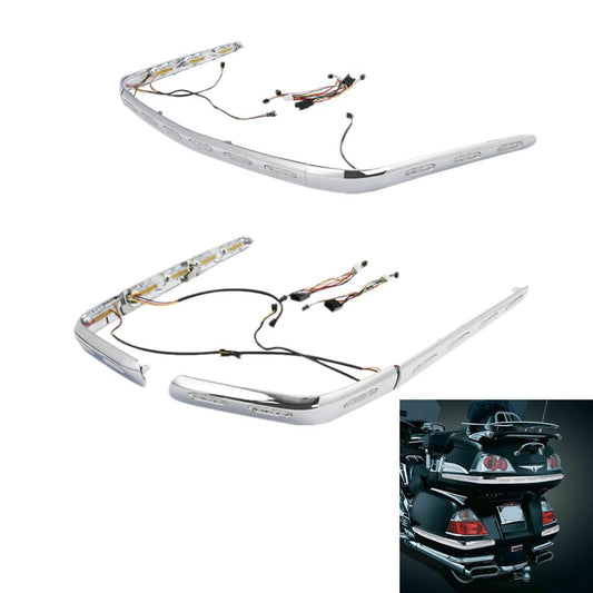 Green-L Motorcycle Trunk&Saddlebags LED Lights Decoration Trim Fit for Honda Goldwing GL1800 2001-2017 (Clear Lens) - color: Clear Lens