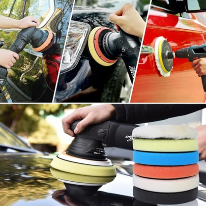 IPELY 6 Pcs Buffing Pads, Polishing Pads, Buffer Pads for Polishing and Waxing - size: 3 Inch