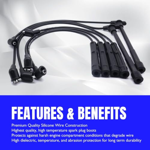 55301 Ignition Spark Plug Wires Compatible with Infiniti QX4 - style: 55301