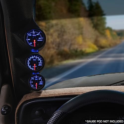GlowShift Tinted 7 Color 3-Gauge Diesel Truck Set, 2-1/16" 52mm