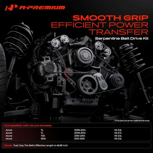 A-Premium Engine Serpentine Belt Drive Kit with Tensioner