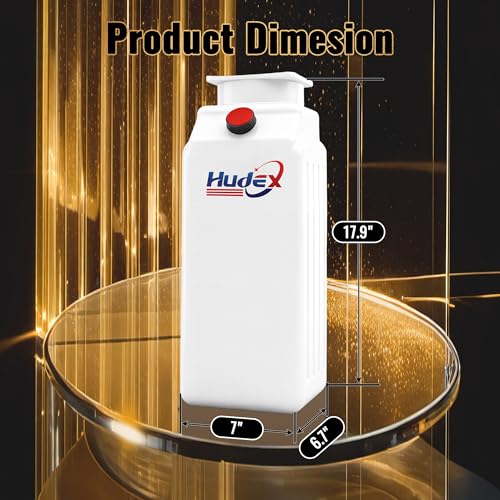 10 Quart Poly Power Unit Reservoir for Hydraulic Systems, Polyethylene Flat Bottom Utility Fluid Tank for Dump Trucks Trailers RVs Boats - size: 10 Quart