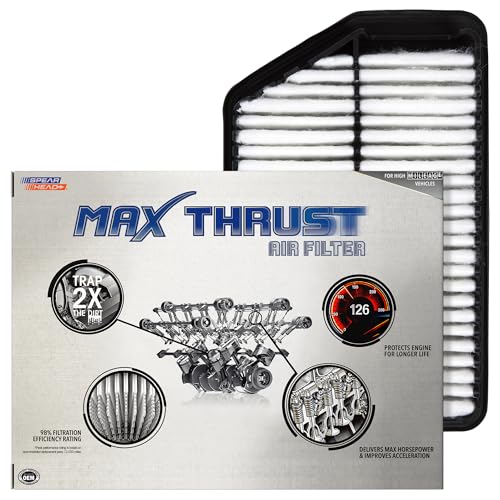 Spearhead Max Thrust Engine Air Filter Replacement | Fits 11-16 Elantra, 13-14 Elantra Coupe, 13-17 Elantra GT, 14-18 Forte/Forte5, 11-16 Sportage | OEM Fit & High Dust Holding Capacity (MT-053A) - size: MT-053A 1-Pack