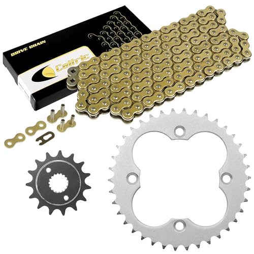 Caltric Drive Chain & Sprockets Kit Compatible with Honda Trx400Ex Sportrax 400 2X4 1999-2004