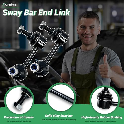 2PCS Rear Stabilizer Sway Bar End Links Fit for Compatible with Cadillac 2003 2004 2005 2006 2007 CTS #OE K750016 K750020 - size: K750016 K750020