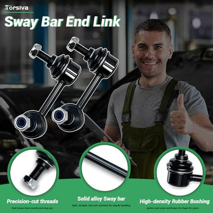 2PCS Rear Stabilizer Sway Bar End Links Fit for Compatible with Cadillac 2003 2004 2005 2006 2007 CTS #OE K750016 K750020 - size: K750016 K750020