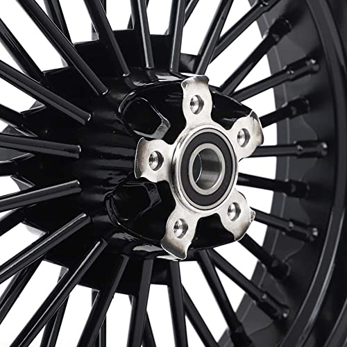 TOFR 16x3.5 16x3.5 Fat Spokes Wheels Black For Harley Sportster X48 10-20