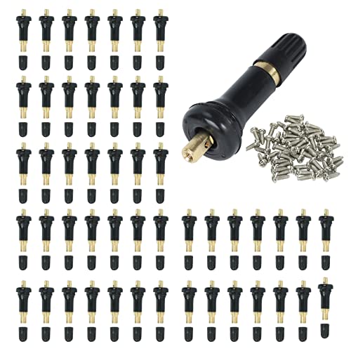 50Pcs TPMS 20008 Rubber Snap-in Valve Stems Tire Valve Stem Replacement - color: 50Pcs, size: TPMS