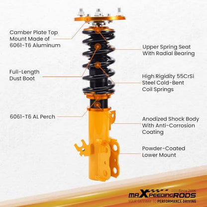 maXpeedingrods Coilovers for Toyota Camry 1992-2001, for Lexus ES300 92-01