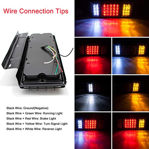 LIMICAR 40 LED Trailer Tail Lights with Iron Guard, 2 Pack