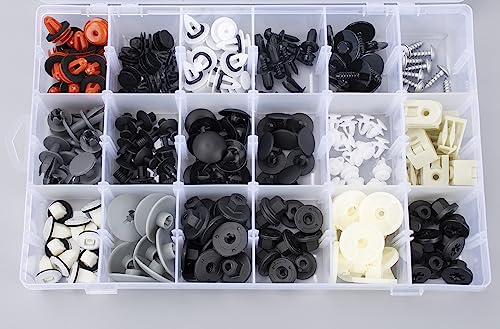 208pcs for Mini Cooper Auto Body Interior and Exterior Retainer Fastener Clip Assortment