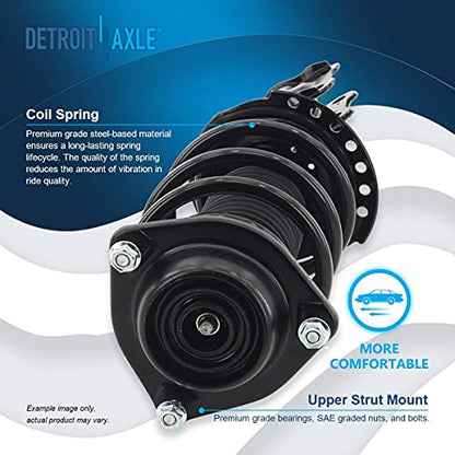 Detroit Axle - Front Struts Sway Bars for 2011-2016 Hyundai Elantra - size: 4QS1300508/Sway Kit