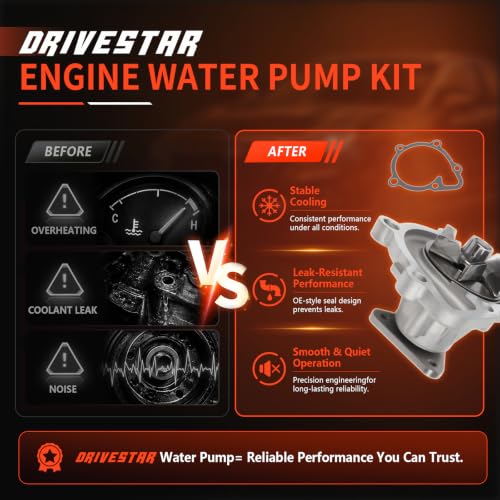 AW6038 Engine Water Pump for Chrysler 200 Jeep Compass Journey - size: AW6038