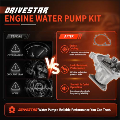 AW6038 Engine Water Pump for Chrysler 200 Jeep Compass Journey - size: AW6038