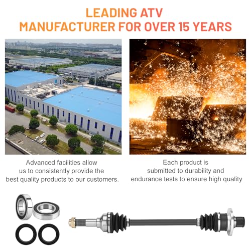 Rear Right CV Axle Shaft for Yamaha Rhino 450 660 2006 2007 2008 2009 5UG-F530U-20-00, 5UG-F530W-02-00, 5UG-F53B0-21-00 ATV Axles & Wheel Bearings - size: 1 pcs - rear right