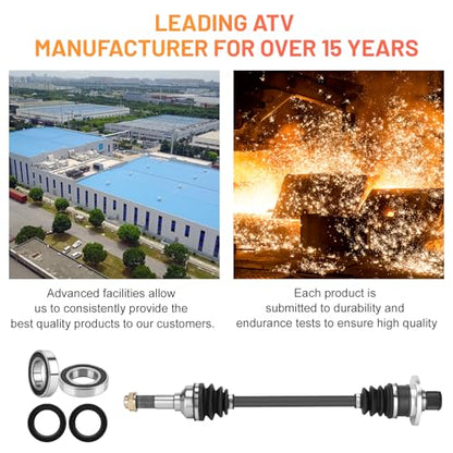 Rear Right CV Axle Shaft for Yamaha Rhino 450 660 2006 2007 2008 2009 5UG-F530U-20-00, 5UG-F530W-02-00, 5UG-F53B0-21-00 ATV Axles & Wheel Bearings - size: 1 pcs - rear right