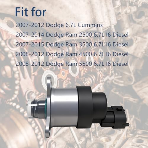 0928400642 Fuel Pressure Regulator Fit for 2007-2012 Ram 6.7L Cummins Diesel,Dodge Ram 2500 3500 4500 5500 6.7L Diesel,Replace 68005241AA,4936097,5264247