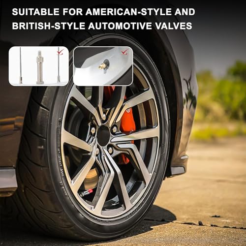 8 PCS LED Tire Valve Lights, Waterproof Car Neon Spoke Light Tire Valve Flash Lamp with Motion Sensor, Universal LED Wheel Stem Flashing Lamps for Cars Trucks Motorcycles (Red) - color: Red