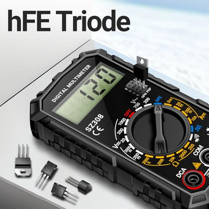 ANENG SZ308 Digital Multimeter Tester, AC/DC Volt Ohm Meter, Battery Tester