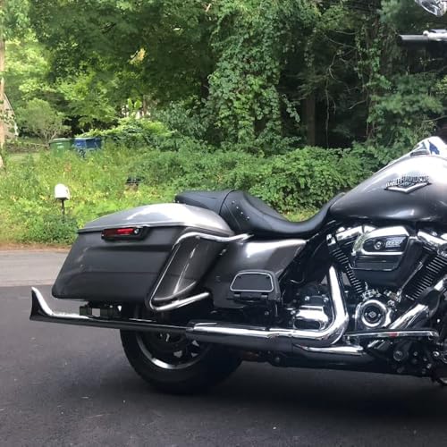 36 Inch Fishtail Slip on Mufflers, Chrome Finish - color: Chrome, size: 36"