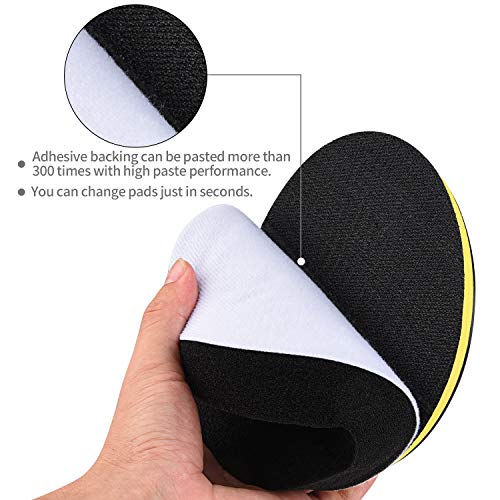 Kshineni 5 Inch(125 mm) Drill Polishing Pads 11 Pcs Car Polishers and Buffers Compound Buffing Kits Drill Attactment for Auto Polisher,Sanding,Waxing - size: 5Inch-11Pcs