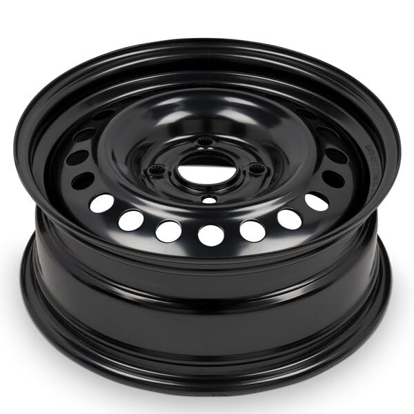 OEM Replacement 16x6.5 Steel Wheel 4x114.3 Bolt Pattern Matte Black Finish Stamped 1-Piece Rim for 2007-2012 Nissan Sentra – Direct Bolt-On Fit - size: 16x6.5 inch - Steel