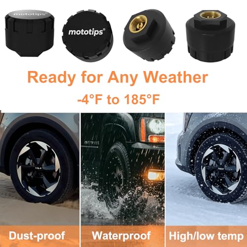 TPMS Sensor GM Tire Pressure Monitoring Sensor Set of 4 with Relearn Tool
