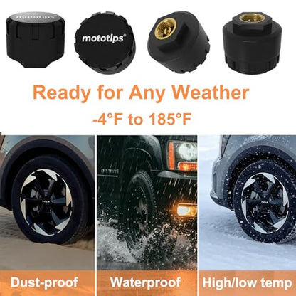 TPMS Sensor GM Tire Pressure Monitoring Sensor Set of 4 with Relearn Tool