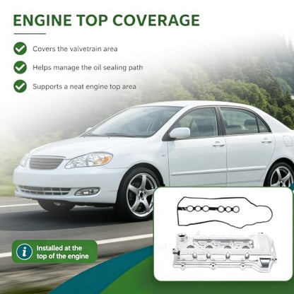 Valve Cover Compatible with Corolla Matrix Celica MR2 Spyder 1.8L