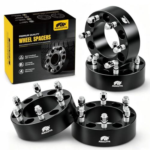 MIKKUPPA 2 Inch 6x5.5 Wheel Spacers for Chevy Silverado GMC Sierra, 4PCS - size: 2"-6x5.5-Hub Bore 4.25"