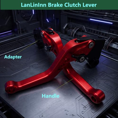 Motorcycle Brake and Clutch Levers Fit For ZX-6R ZX636 2019-2024 2025 2026 - color: Red