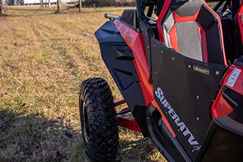 SuperATV Fender Flares Mud Guards for 2014-2023 Polaris RZR XP 1000 / XP 4 1000 | Extreme Durability | Additional 8.5” of Protection | Rear Only - size: Rear Only