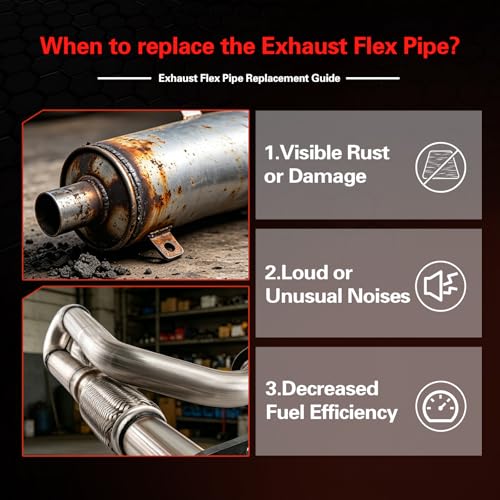 Exhaust Front Flex Y Pipe Compatible with 2009-2017 Traverse, 2009-2017 Acadia (Incl. 2017 Acadia Limited), 2009-2013 Enclave, 2009-2010 Outlook 3.6L V6, OE:50484 EPA - size: 2009-2010 Outlook 3.6L V6