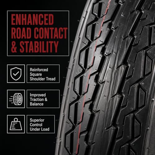 eCustomrim 2-Pack Trailer Tire Rim Assembly 4.80-12 480-12 4 Lug LRC White