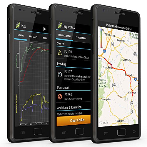 OBDLink LX Bluetooth 3.0 OBD2 Adapter for Motoscan, Torque, Hybrid Assistant (Android Only), OBD II Diagnostic Scanner