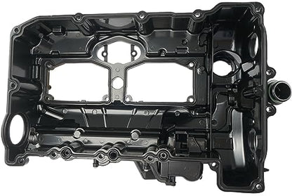 Upgrade Black Aluminum N20 Engine Valve Cover Kit with Gasket, Bolts & Oil Cap Compatible with 2012-2018 BMW 228i 320i 328i 328i GT xDrive 428i 528i X1 X3 X4 X5 Z4 2.0L Replaces 11127588412 264-517 - color: Aluminum Painted Black