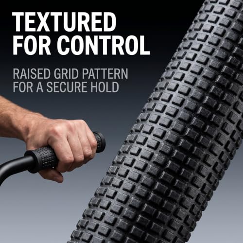2Pcs Black Bike Long/Short Handlebar Grips for Twising Shifter, Shockproof Anti Slip MTB Parts, Anti Slip Soft TPR Rubber Handlebars, Headsets and Stems Grips (Long&Short)