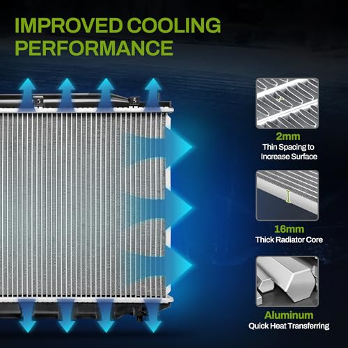 AUTOSAVER88 Radiator Compatible with 2006-2015 Honda Civic 1.8L, CU2922 - style: 2006-2012 Honda Civic 1.8L