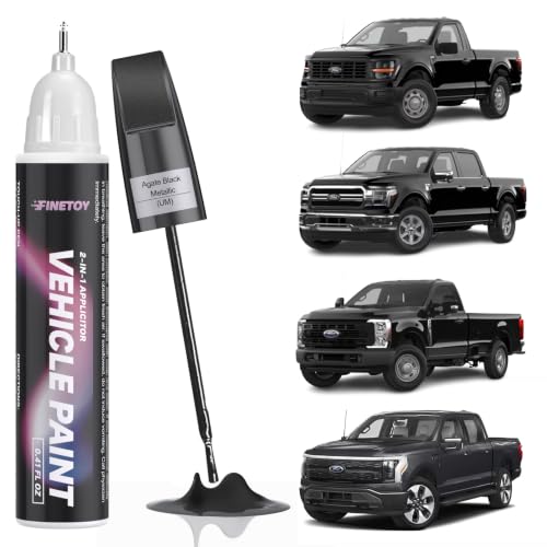 Agate Black Metallic(UM) Car Touch Up Paint for Ford - color: Agate Black Metallic(UM) for 2019-2026 F-150/2019-2026 Super Duty F-250, F350 ,F450/2023-2025 F-150 Lightning/2025 Explorer/2025 Escape/2024 Transit/2024 Edge/2024-2025 Expedition/2025 Super Du