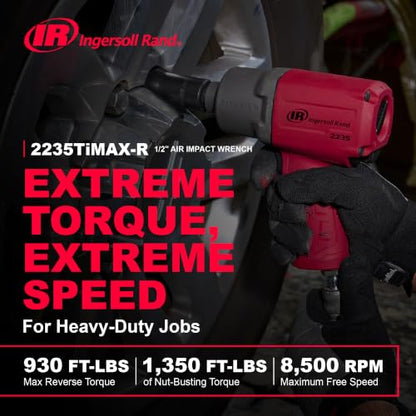 Ingersoll Rand 2235TiMAX-R 1/2" Drive Air Impact Wrench - style: 2235 1/2-Inch Standard - Red