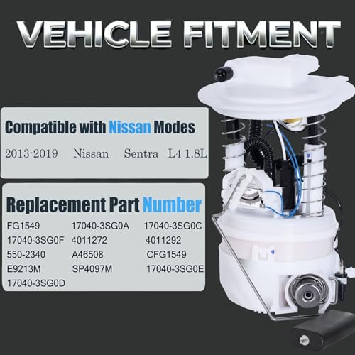 Fuel Pump Assembly Replacement for FG1549, E9213M