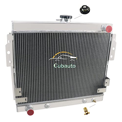 4 Row Aluminum Radiator for 1975-1978 76 Ford Mustang II Base Ghia Mach 5.0L 302ci V8 GAS Downflow 1976 1977 Radiators