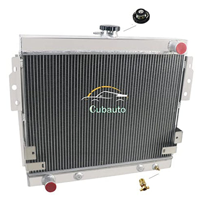 4 Row Aluminum Radiator for 1975-1978 76 Ford Mustang II Base Ghia Mach 5.0L 302ci V8 GAS Downflow 1976 1977 Radiators