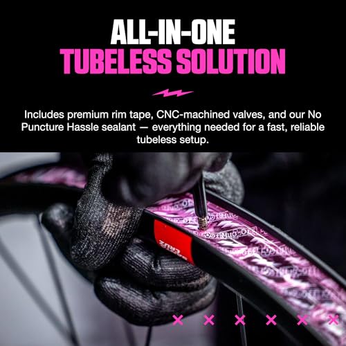 Muc-Off Ultimate Tubeless Setup Kit, DH/Trail/Enduro, 30mm Tape, 44mm Valve - style: Dh/Enduro