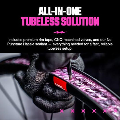 Muc-Off Ultimate Tubeless Setup Kit, DH/Trail/Enduro, 30mm Tape, 44mm Valve - style: Dh/Enduro